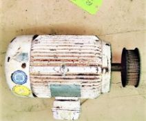 Qty (1) Leeson Motor - 10 hp - 1760 rpm - 3 phase - 208-230/460 volt