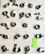 Qty (23) 2 inch Sanitary Clamps