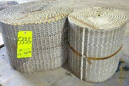 Lot- Matt Top Chain- 15 inch width: Approx. (1) 53 ft.; (1) 26 ft. 1400 Series Based on Visual
