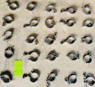 Qty (25) 2 1/2 inch Sanitary Clamps