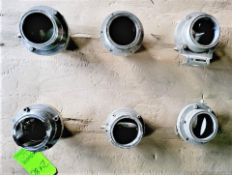 Qty (6) - 4 Inch Hand Operated Sanitary Butterfly Valve