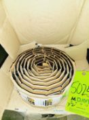 Qty (2) Tabletop Chain-New in box 3.25 inch width Stainless Straight running: Each 10 ft. long