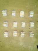 Qty (12) - Gould/Ferraz Shawmut 3 phase touchsafe fuseholder blocks 600 volt 30 amp capacity