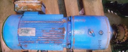 Qty (1) MobilGear 630 Motor - 7.5 hp - 1730 rpm - 230/460 volt