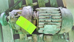 Qty (1) Synchrogear 213-21 Frame Motor - 3 phase - 3 hp - 1300 rpm - 220/440 volt - 17.1:1 gearing