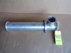 Qty (1) All Stainless Steel Sanitary cartridge filter - 3 inch sanitary input - 4 inch sanitary