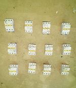 Qty (12) - Gould/Ferraz Shawmut 3 phase touchsafe fuseholder blocks 600 volt 30 amp capacity