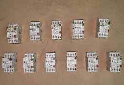 Qty (11) - Allen Bradley 3 phase overload - adjustable 2 1/2 - 4 amps