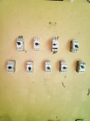 Qty (9) - Allen Bradley 3 phase overloads adjustable 4 amp - 6.3 amp