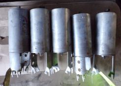 Qty (5) APV Sanitary Stainless Steel 3.5 inch diameter Valve Actuators