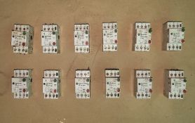 Qty (12) - Allen Bradley 3 phase overload - adjustable 2 1/2 - 4 amps