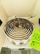 Qty (2) Tabletop Chain-New in box 3.25 inch width Stainless Straight running: Each 10 ft. long