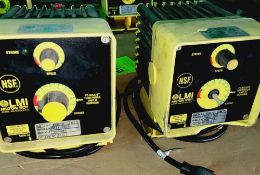 Qty (2) LMI Microprocessor dosing pump Model B131-361SI