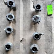 Qty (8) - 3 Inch Hand Operated Sanitary Butterfly Valve