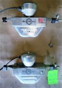 Qty (2) - Micro-Motion All Stainless Sanitary Flow Meter - Incl Stainless Steel Transmitter - Part