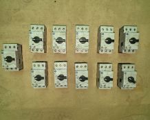 Qty (11) - Allen Bradley 3 phase overloads - adjustable 1 - 2.5 amp