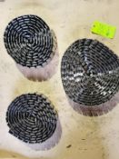 Qty (3) Tabletop Chain- 3.25 inch width Stainless Bevel: Approx. (1) 26 ft.; (1) 15 ft.; (1) 18 ft.