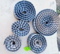 Large Lot- Tabletop Chain- 7.5 inch width TAB: Approx. (1) 9 ft.; (1) 18 ft.; (1) 9 ft.; (1) 6