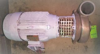 Qty (1) Tri-Clover stainless Sanitary Centrifugal Pump - inlet-4' ; oulet 4'- 15 hp - 1750 rpm -