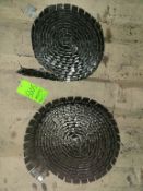 Qty (2) Tabletop Chain- 4.5 inch width Stainless Bevel: Approx.- (1) 28.5 ft.; (1) 18.5 ft.