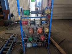 Mobile Wire Wrack w/ Assorted Wires