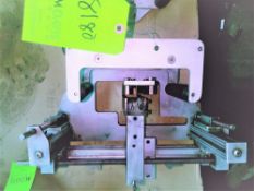 Qty (1) Hot stamp coder mount assembly with fine adjustments for high speed capacity