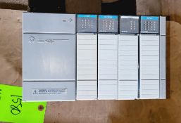 Qty (1) Allen Bradley SLC 500 Remote Rack - 4 Slot - 3 DC Sync Input - 1 DC Synk output