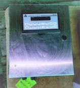 Qty (1) Anderson-Negele-BC 110 programable-batch controller with flow meter 12x10 inch