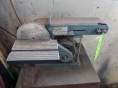 Enco Belt and Disc Sander - 4” Belt - 6” Disc - Powered by 120v Motor - Belt Platform: 16”L