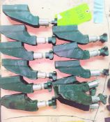 Qty (12) Lot of 12 - Stainless Steel Head Style Acetal Conveyor Side Guide Rail Mounts - Series