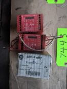 Lot of 3 Allen Bradlet Safety Relays - (2) Model: 44OR-CR23017 - (1) Model: 44OR-C309 - NEW