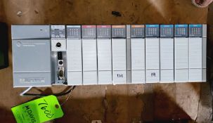 Qty (1) Allen Bradley SLC 5/04 - 9 slot - 2 115 Volt Inout - 1 DC Synk Input - 1 DC Source Input - 2
