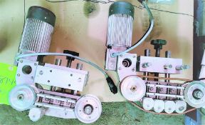 Qty (2) Wrap Belt Assembly for labelers with gear head drives and fine adjustments