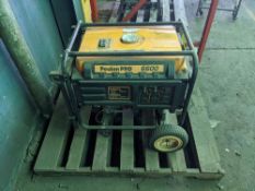 Poulan Pro 6600 Gas Powered Generator - Cylinder displacement 389 cc - Fuel Tank Type Metal -