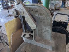 Arbor Press - Drake Arbor Press Model: 1-1/2 - Max Height: 10” - Max Depth: 7” - Removable Base