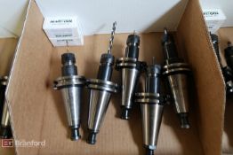 Box w/ (5) Cat 40 Taper Tool Holders