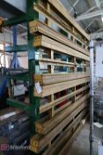 All Yellow Rails on the Back of Cantilever Racking