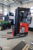 2009 Raymond 4500-Lb. Capacity Electric Reach Truck, Model Easi R45TT, 36 V., 211