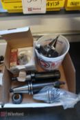 Box W/(5) Cat 40 Taper Tool Holders