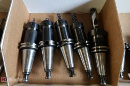 Box w/ (5) Cat 40 Taper Tool Holders