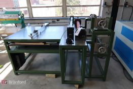 Custom Table, 2- Roll Pinch Roller, Pneumatic Slitter