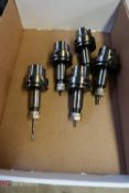 (5) HSK Tool Holders Collet Type