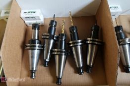 Box w/ (5) Cat 40 Taper Tool Holders