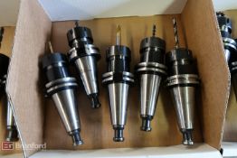 Box w/ (5) Cat 40 Taper Tool Holders