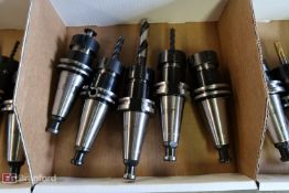 Box w/ (5) Cat 40 Taper Tool Holders