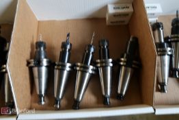 Box w/ (5) Cat 40 Taper Tool Holders