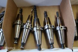 Box w/ (5) Cat 40 Taper Tool Holders