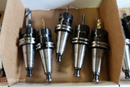 Box w/ (5) Cat 40 Taper Tool Holders