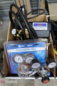 Box of Miller Medium Duty Regulators and Nova Variable Amp Control Pedal