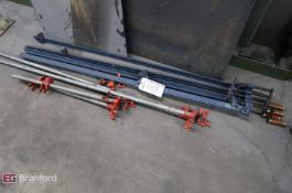 (4) Wilton Bar Clamps, (4) Assorted Sized Pipe Clamps